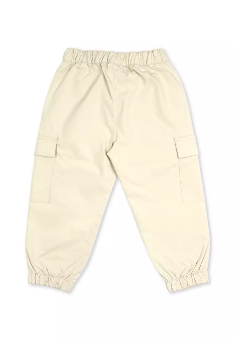 Boys Cargo Jogger Pants with Embroidery Details