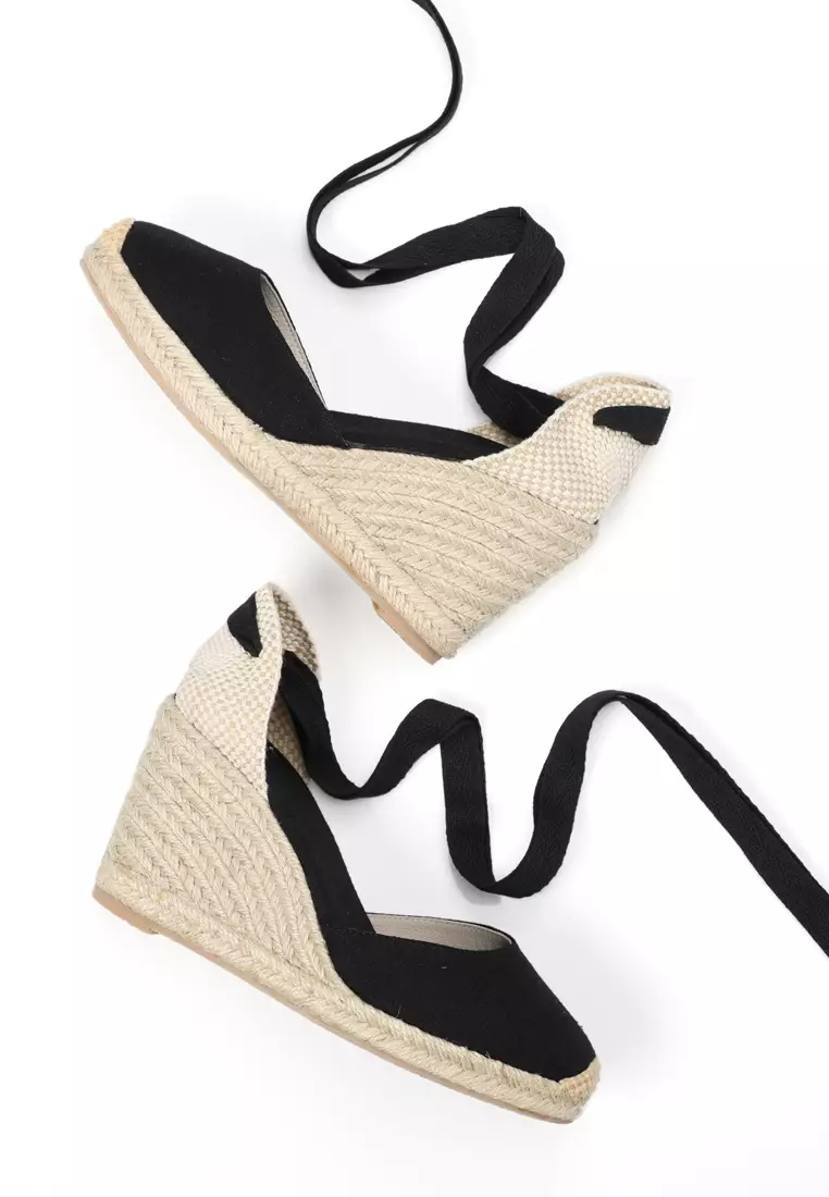 9CM 綁帶帆布船踭草地鞋 HB101