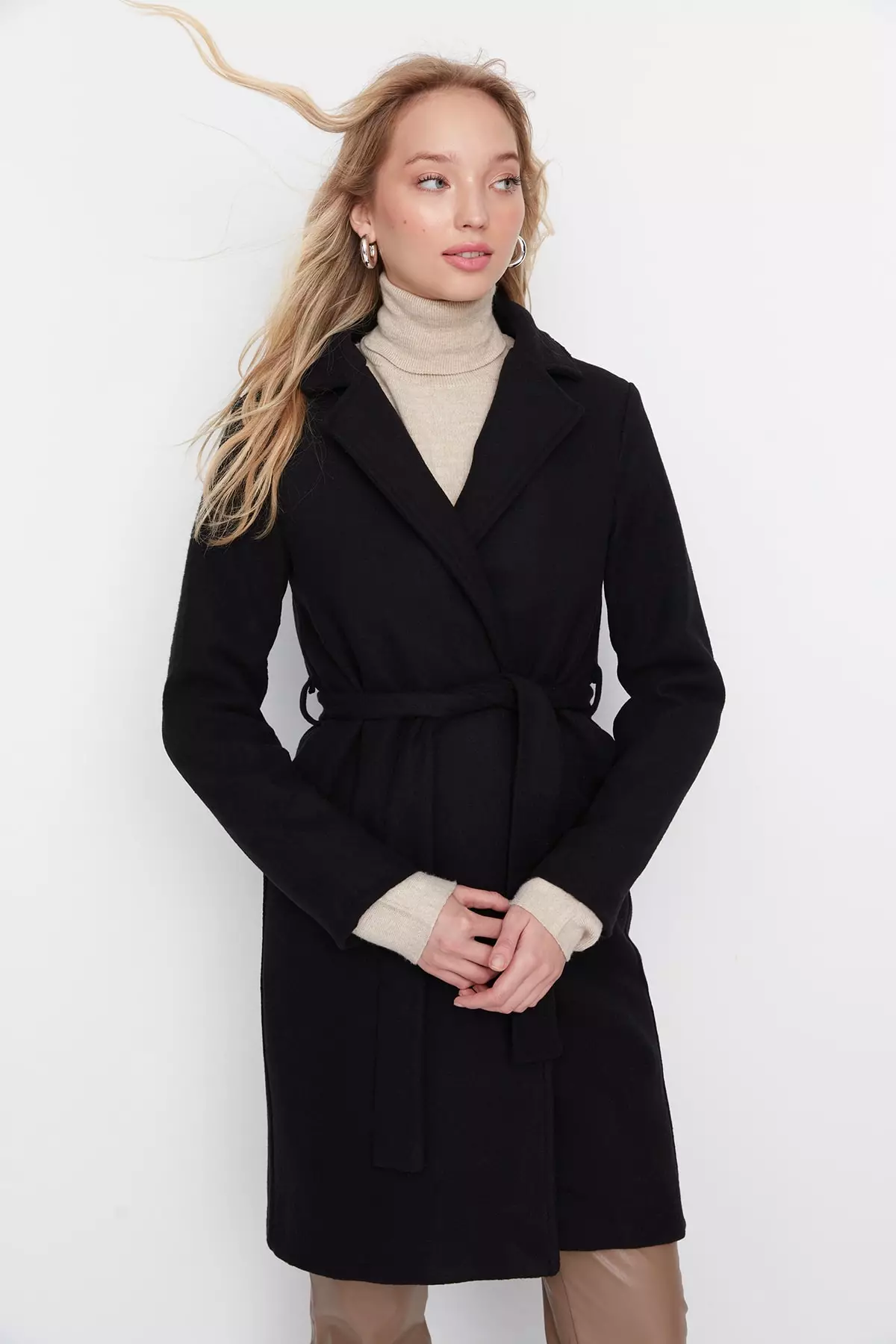 Tie Wool Cachet Coat