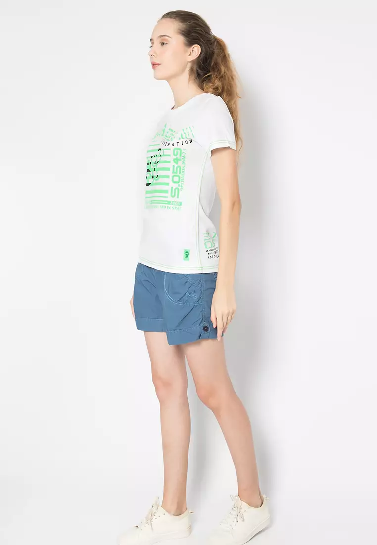 LGS - Kaos Wanita - Lengan Pendek - Warna Putih - LLTS.555.T681M.019.7C