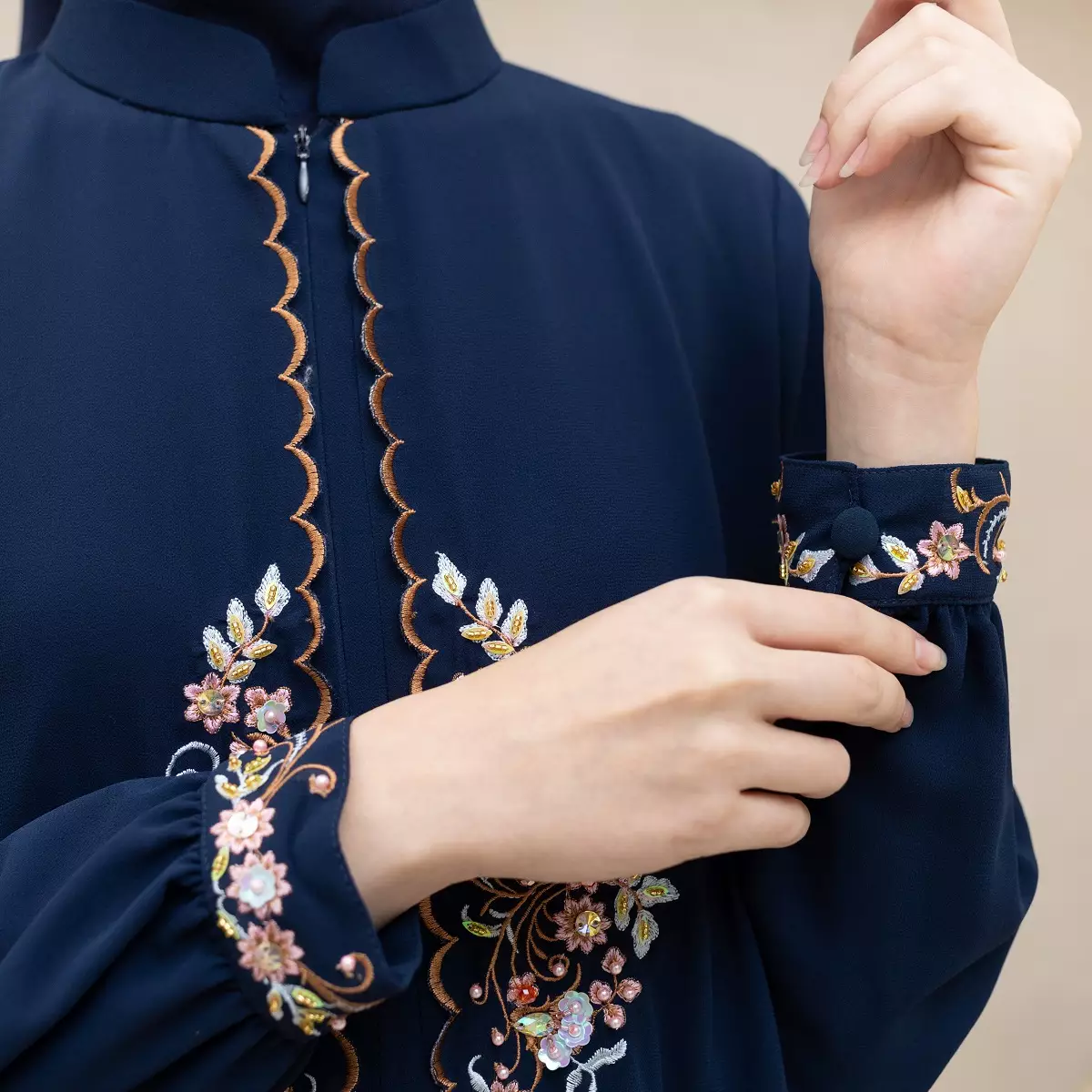 EPC Gamis Tiffany Royale - Navy - Embroidery Collection