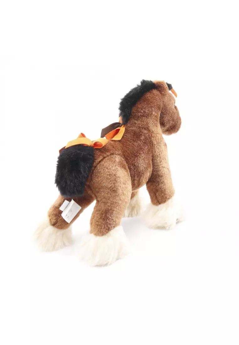 Pre-Loved Hermès Elmy PPM stuffed toy interior suede Brown ivory black