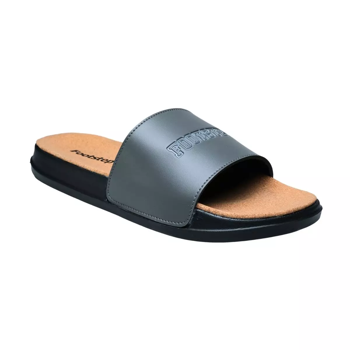 Footstep Footwear Sandal Pria Slide Shelby Full Grey Original Sandal