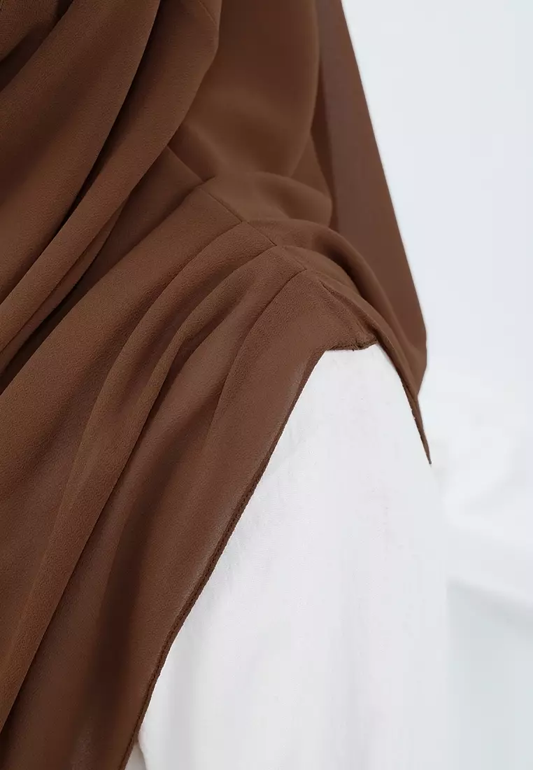 HIJAB INSTAN NASHWA - DARK BROWN