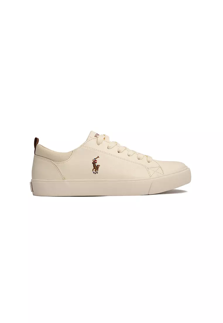 Discount on Polo Ralph Lauren  shoes - SKU: Prestyn Sneaker - Cream/Tan (124011)
