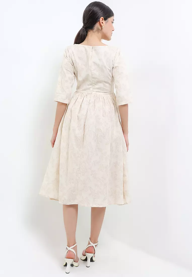 Dress Classic Cloq 50's Sabrina 3/4-Sleeve+Lining