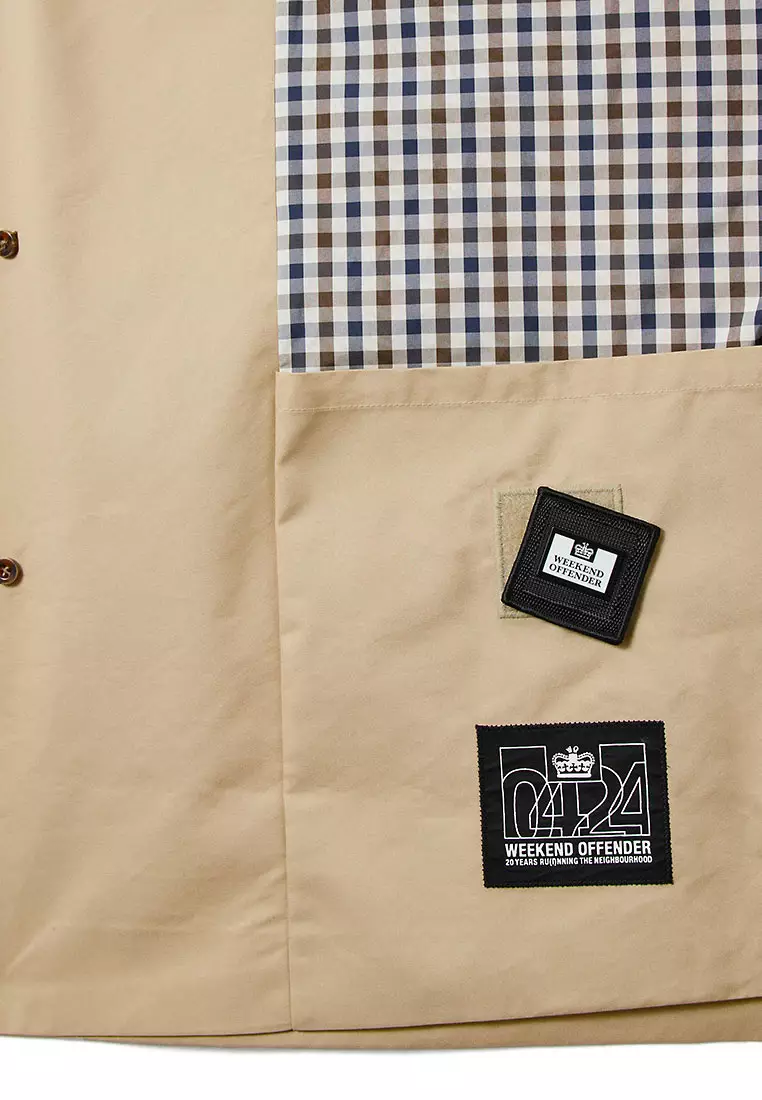 MENS STONE WHITEHOUSE MAC WITH CHECK DETAILS