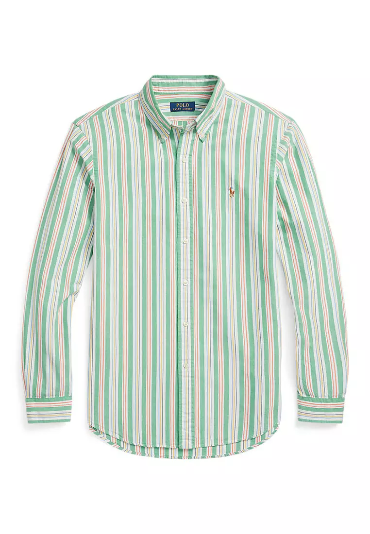 Custom Fit Striped Oxford Shirt