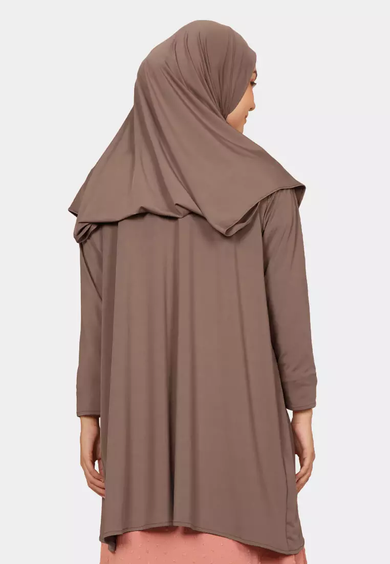 Zelena - Lyora Hijab Outer | Cardigan Bergo Kerudung Wanita - Milo Choco