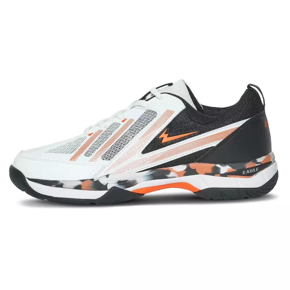 Eagle Sepatu Badminton Zephyr - PUTIH/HITAM