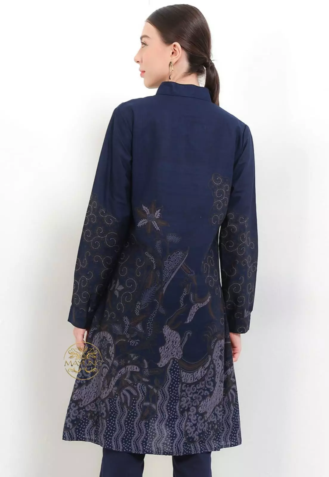 Tunik Batik Reksa Navy Premium NLN