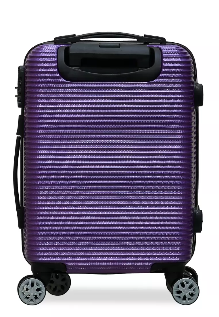 Caroline Koper Mini Unisex Size 18 Inch Tas Travel Number Code Lock Material Fiber ABS ORIGINAL - Purple