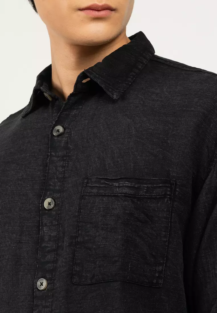 Washed Long Sleeve Shirt