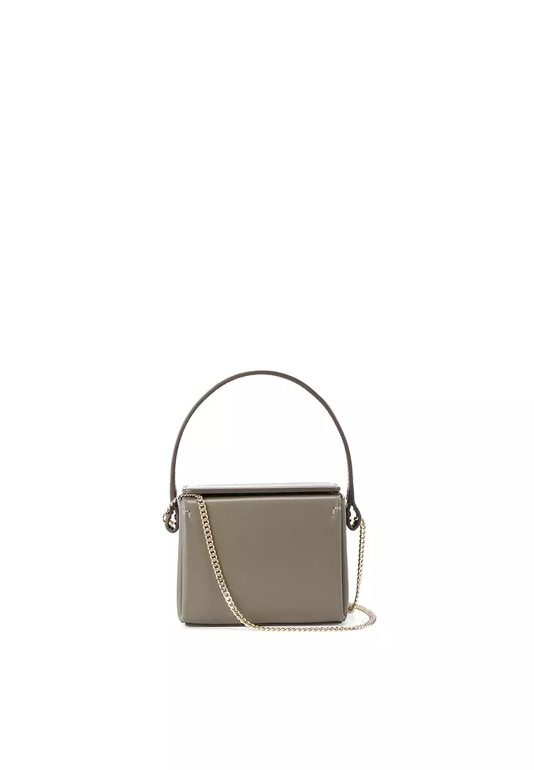 DEVON Mini Chain Box Bag - Turtledove
