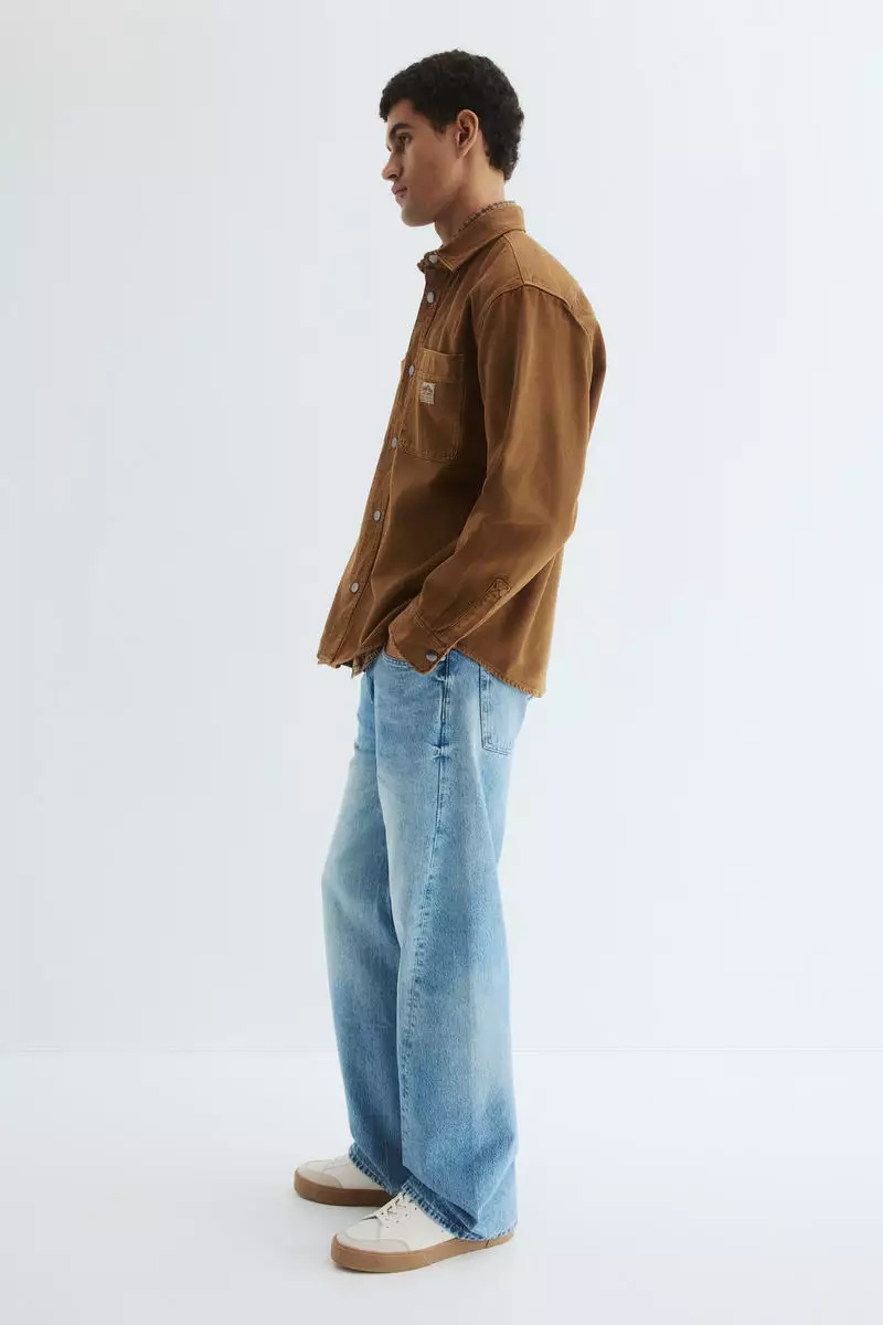 Oversized Fit Canvas overshirt