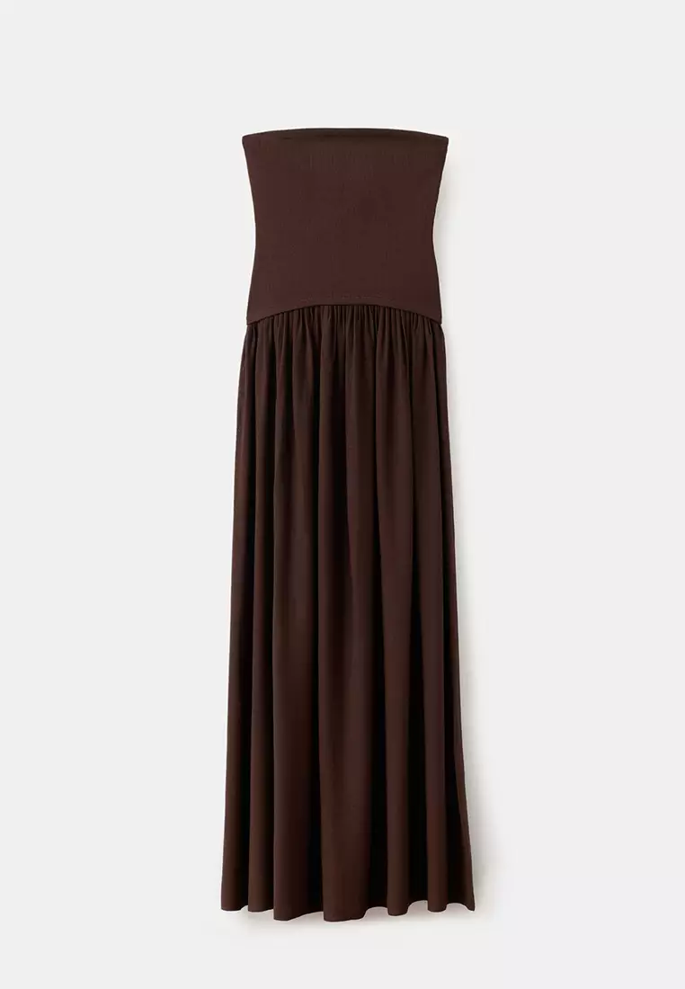 Combined Strapless Dress