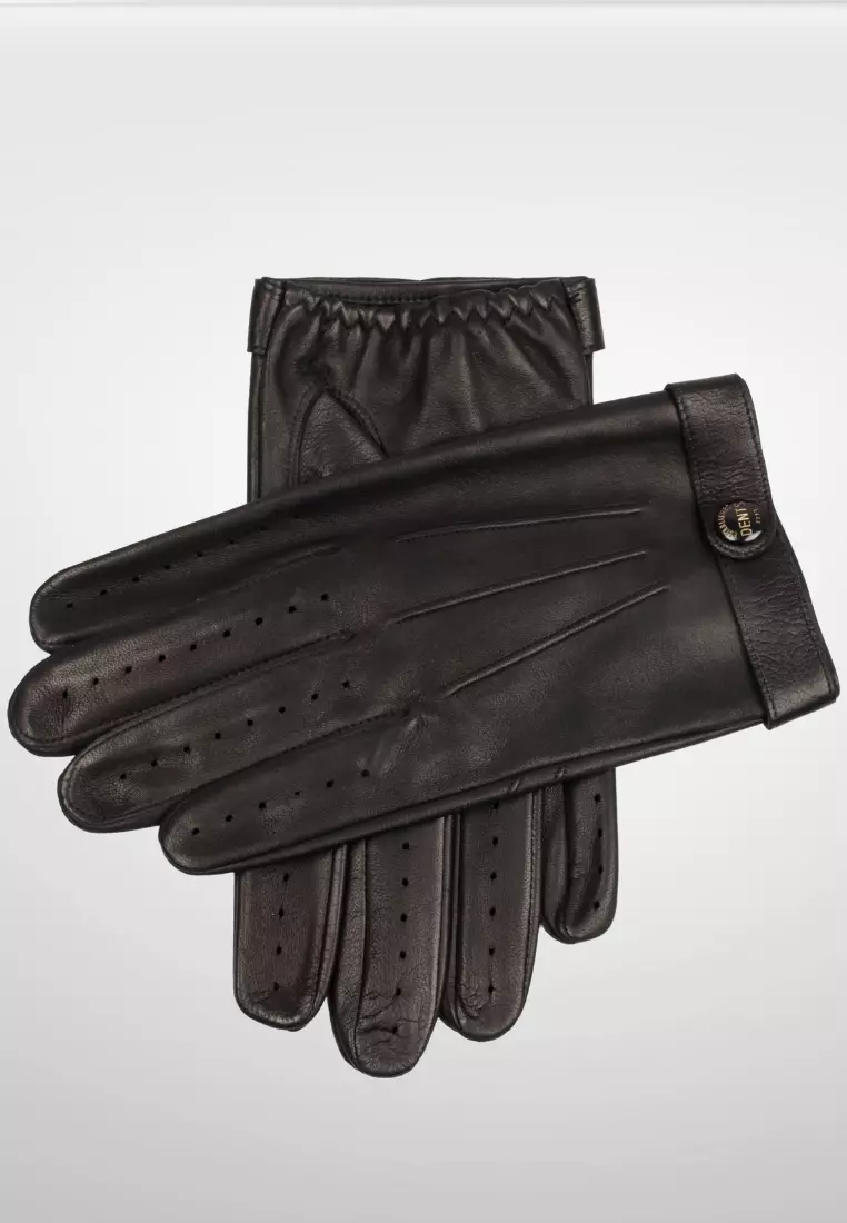 Buy DENTS Mens Unlined Leather Driving Gloves Made In England