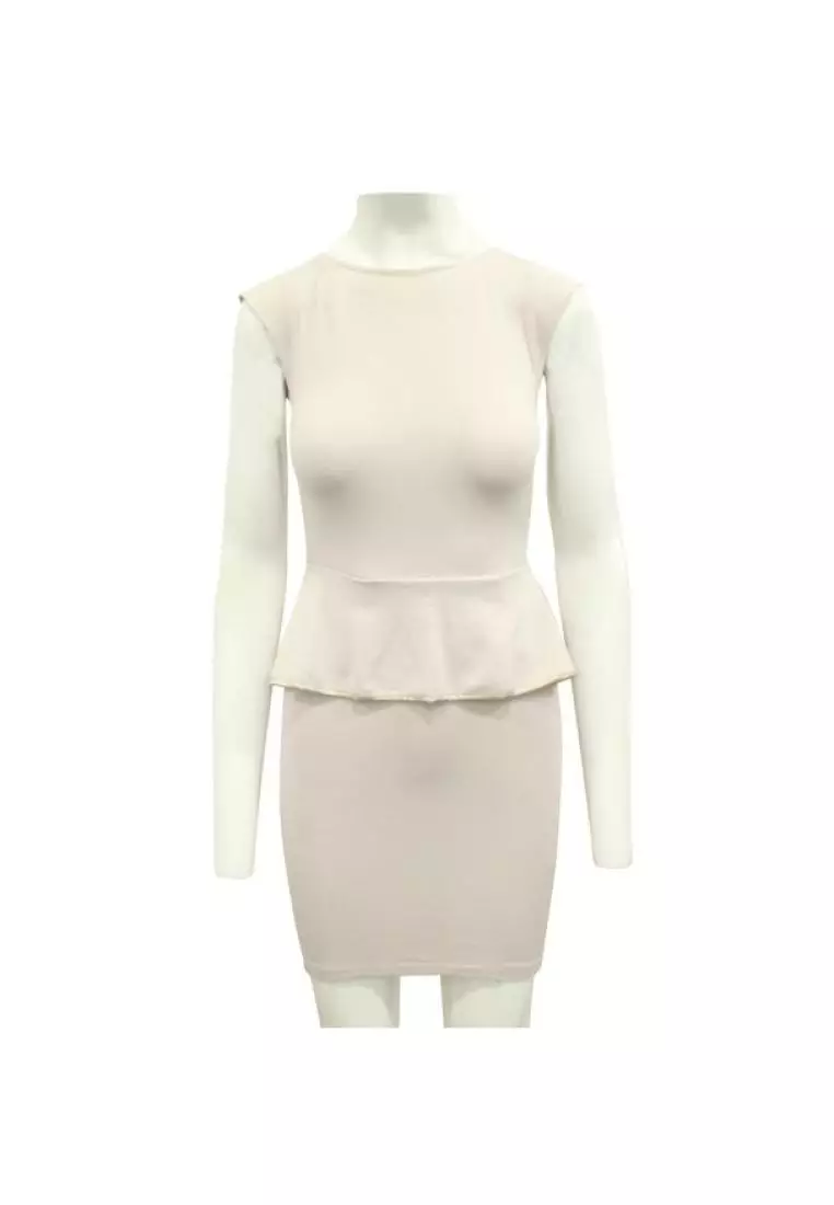 Purple best sale peplum dress