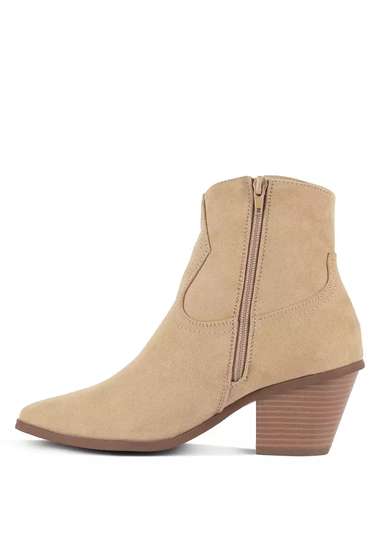 Buy London Rag Taupe Ankle Length Cowboy Boots 2024 Online ZALORA