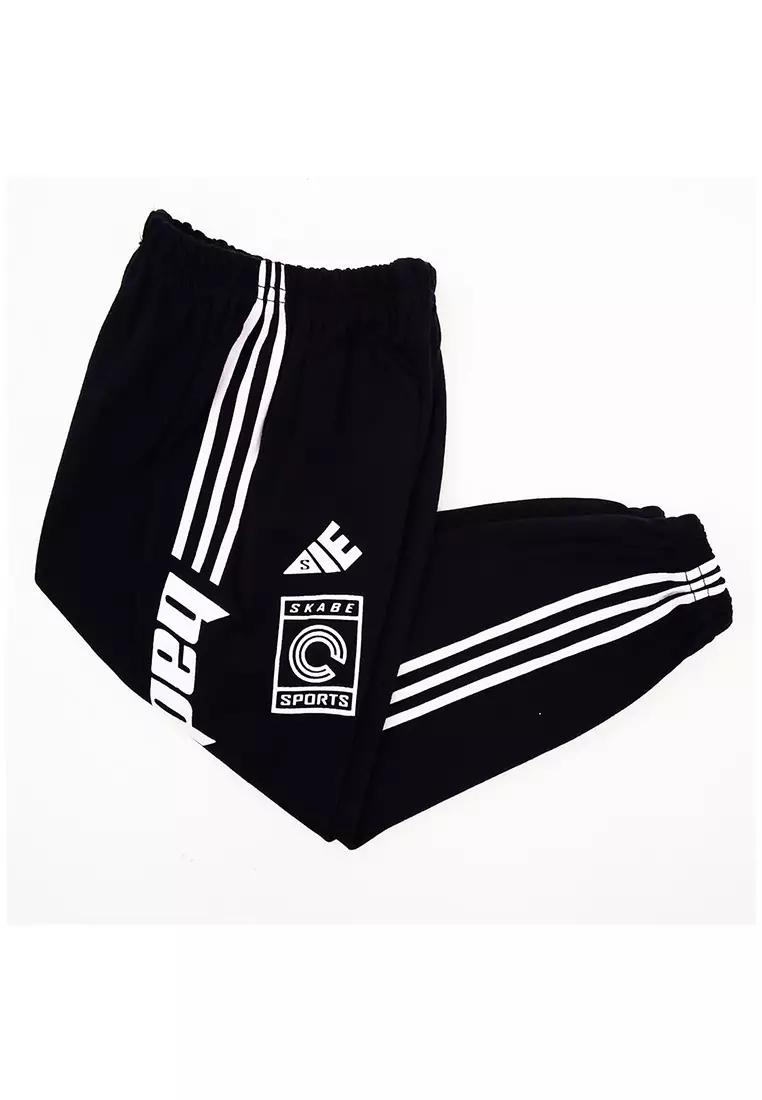 Skabe Pakaian Bayi Anak Laki Laki Baju Atasan Oblong Lengan Pendek Motif Badass Setelan Celana Jogger Warna Tua All Size Usia 12 Bulan Hingga 18 Bulan 3361