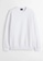 H&M white Relaxed Fit Sweatshirt 38CEDAA3E8DE59GS_5