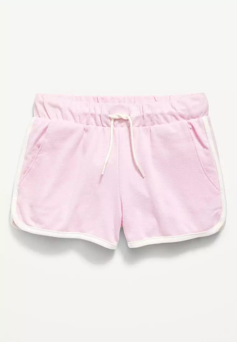 French Terry Dolphin-Hem Cheer Shorts For Girls
