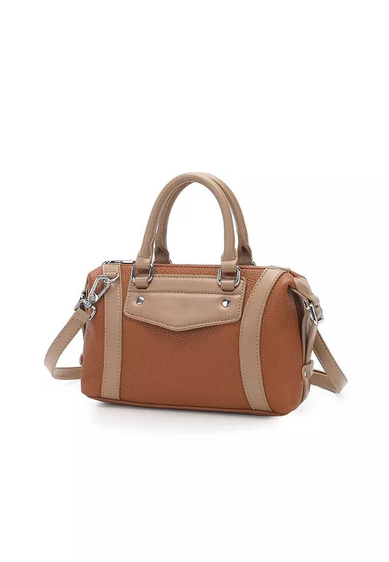 Women's Top Handle Bag / Sling Bag / Crossbody Bag / Shoulder Bag - Brown