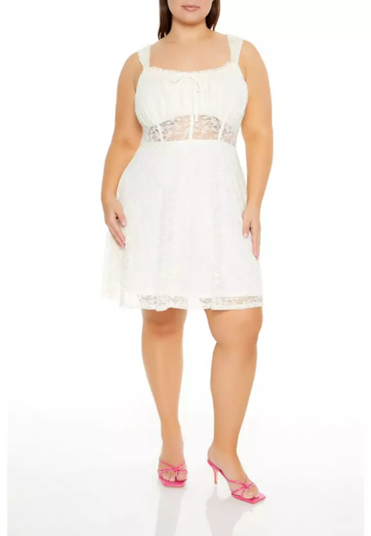 Forever 21 plus white dress cheap