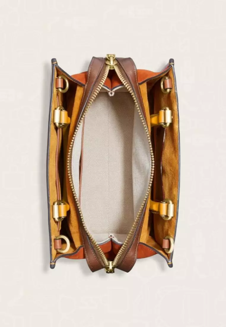 Coach Rogue 25 In Signature Textile Jacquard Cocoa Burnished Amb