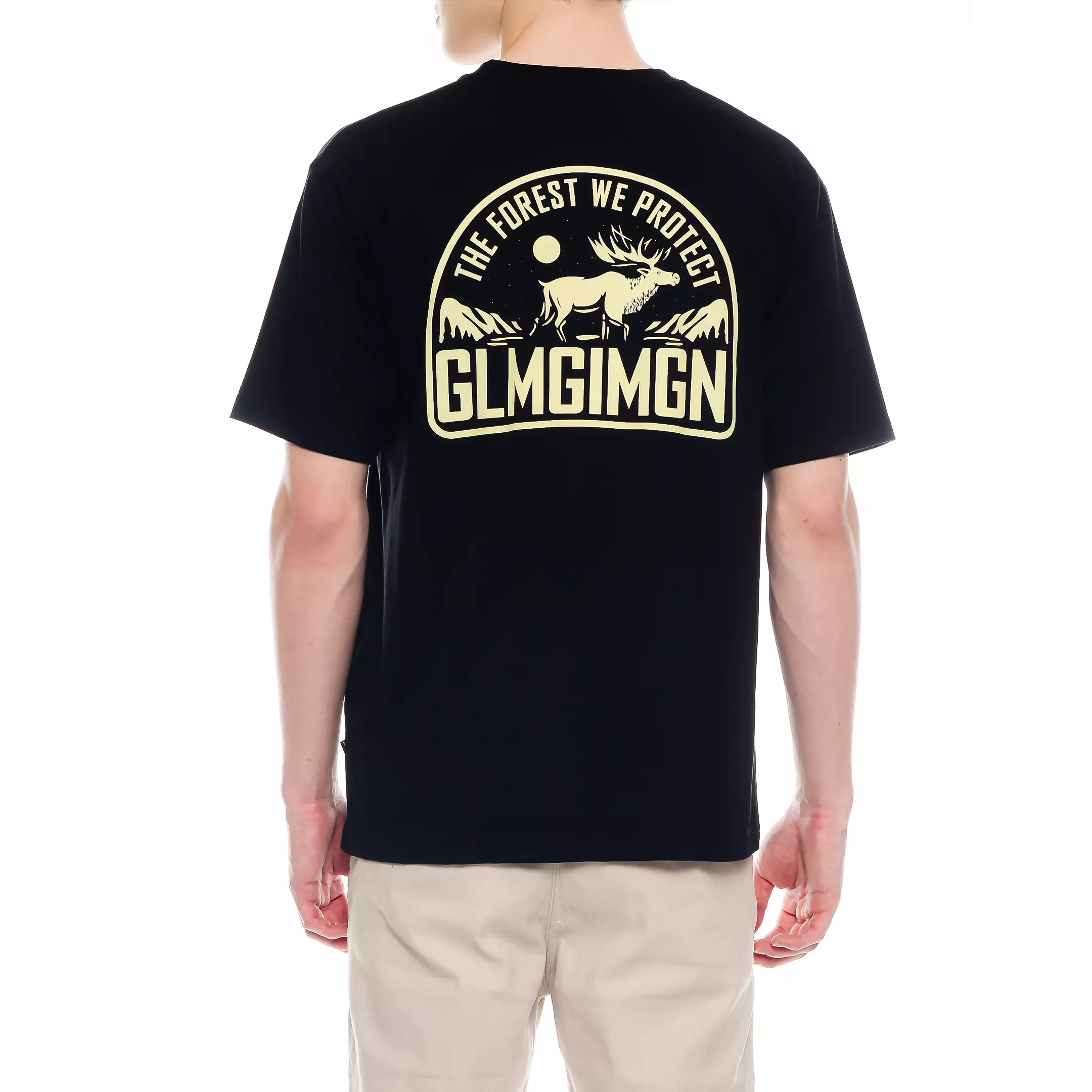 Kaos Design Forest Hitam Unisex