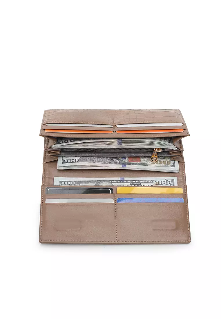 Women's Long Purse / Wallet - Khaki