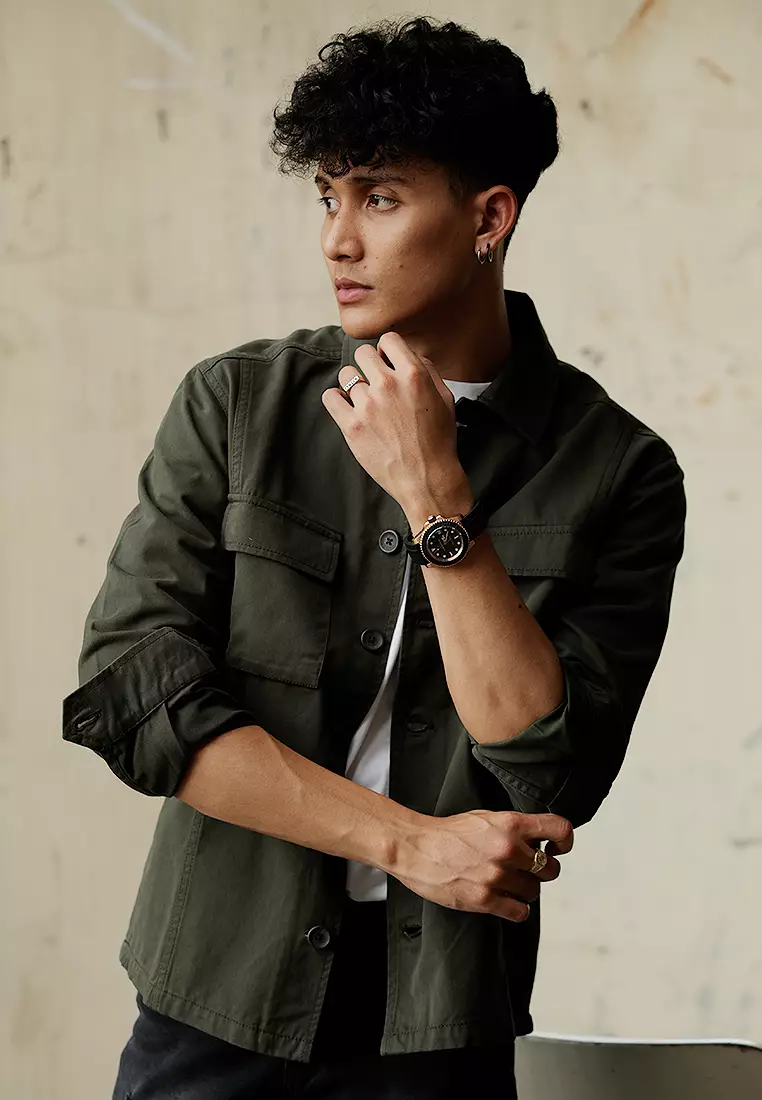 Trucker Button Jacket Premium Green Forest Oxcon