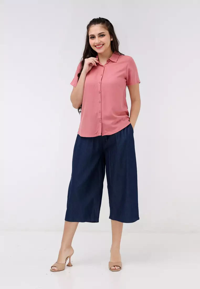 Boldtwill Rayon Short Sleeves Blouse