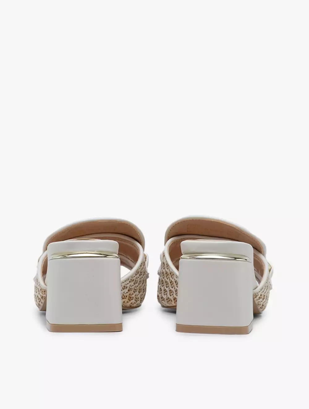 Payless Nine West Womens Mylah Block Heels - White_04