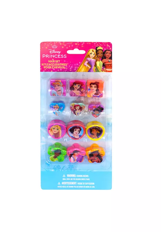Disney Princess 12pcs Hair Clip Jaw – Hair and Makeup Toys for Kids Ages 3 years and Up
