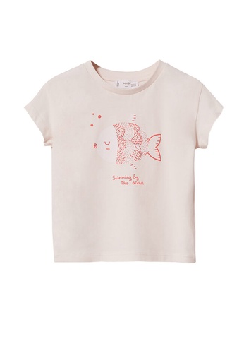 MANGO BABY pink Printed Cotton-Blend T-Shirt 85CA5KA9BA0B17GS_1