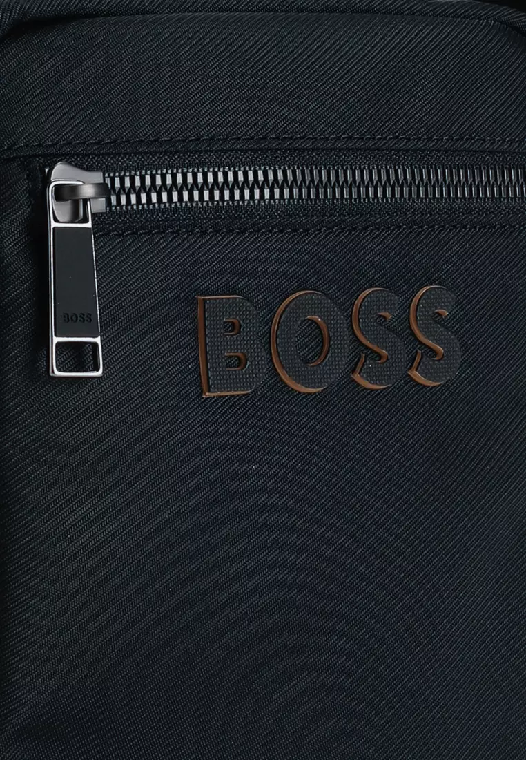 Raised Logo Structured Crossbody Bag - BOSS Mainline