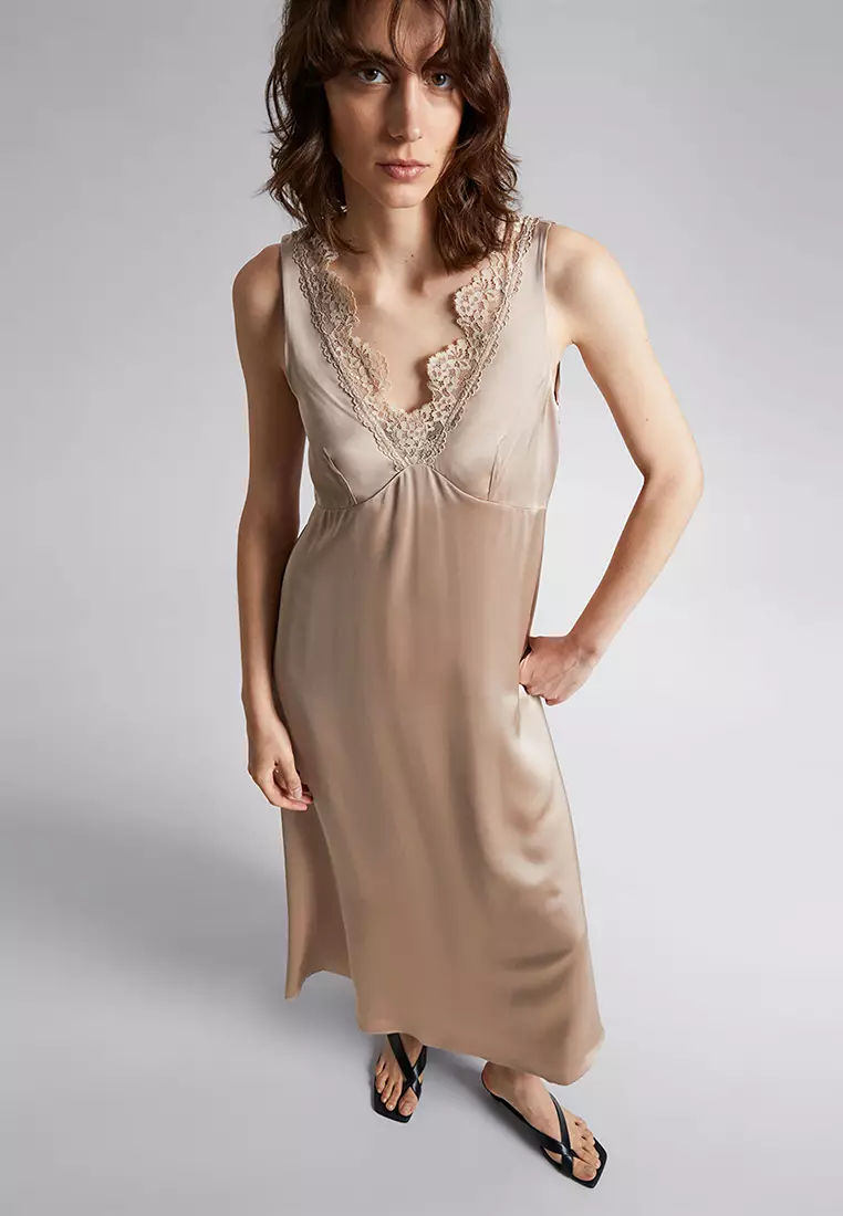Buy & Other Stories Lace-Trimmed Slip Dress 2026 Online | ZALORA Philippines