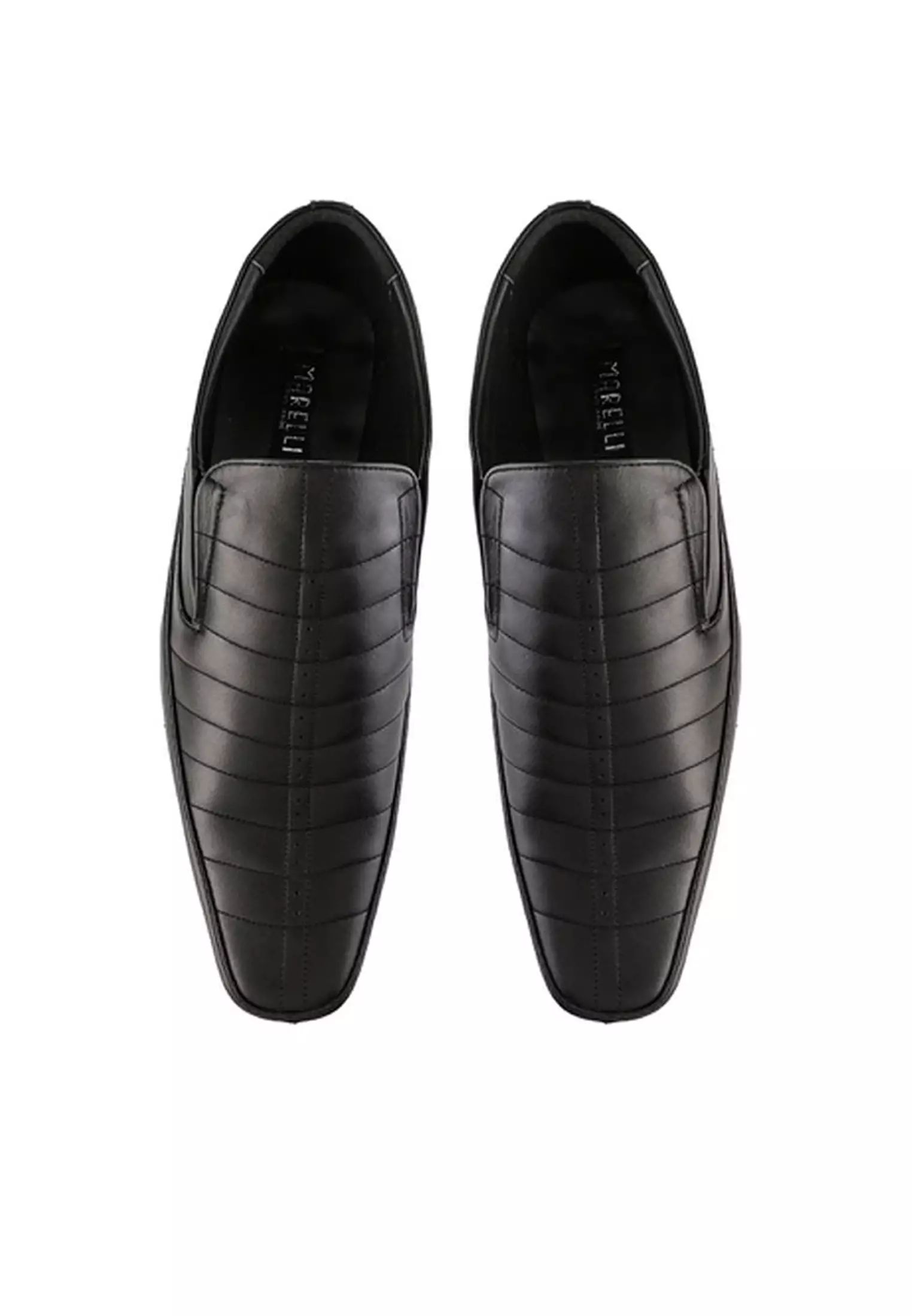 Scott Sepatu Formal Pria Slip On Kulit Full Grain