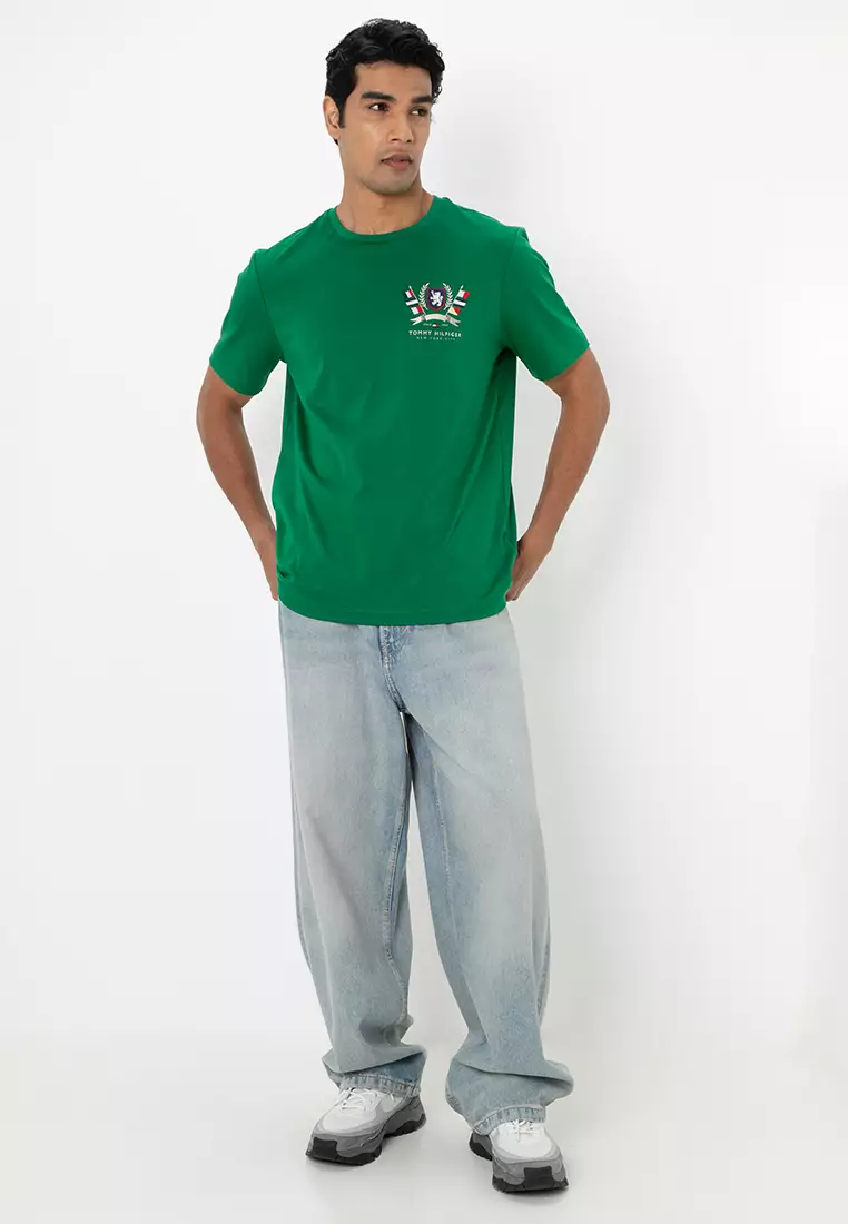 Hilfiger Crest Interlock Tee - Tommy Mainline