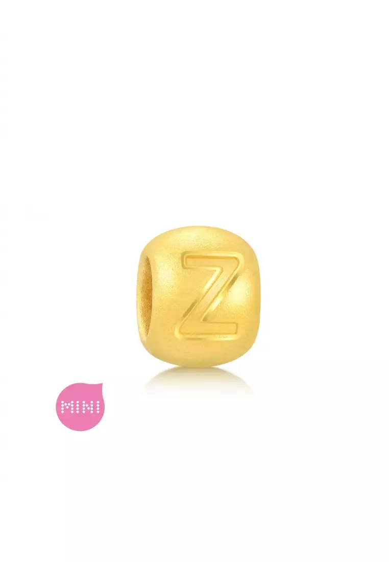 Charme 999 24K Gold Letter Z Alphabet Charm 92919C (Bracelet not included)