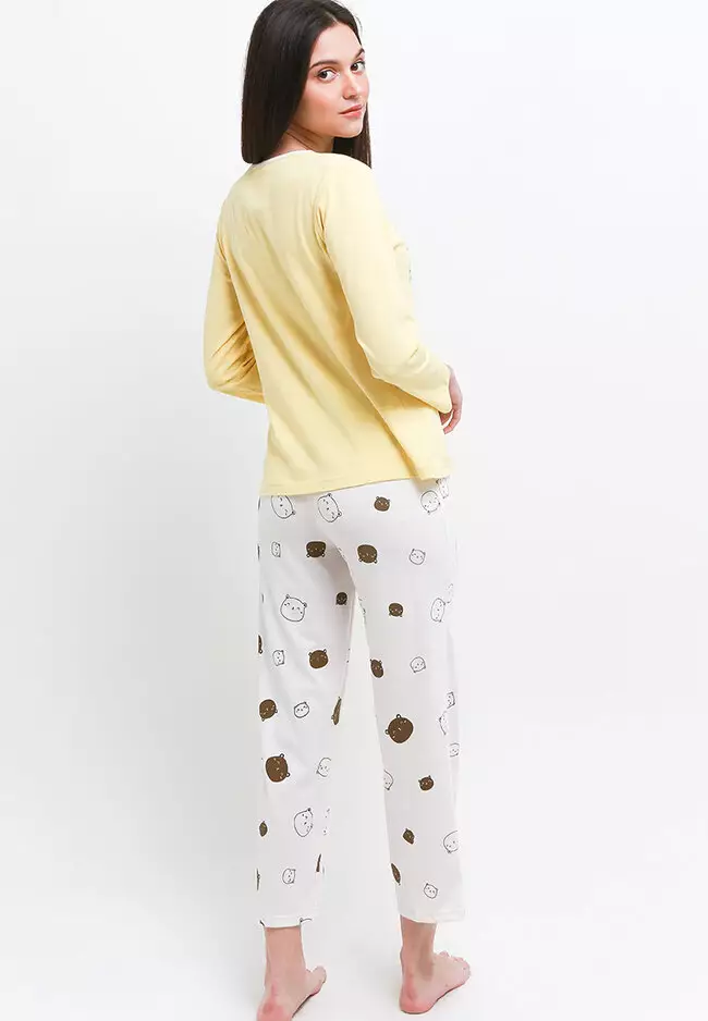 Pyjama Long Sleeve Long Pants Pants Sleepwear