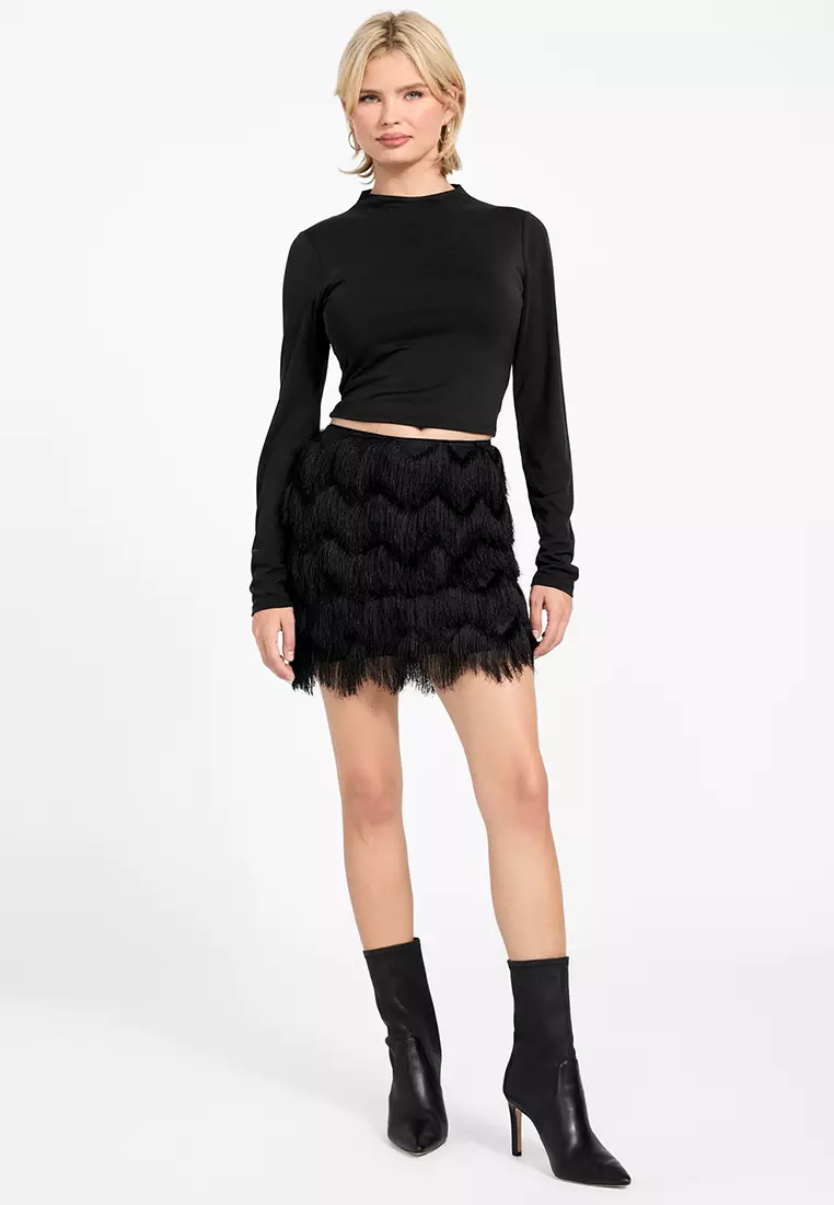 Alyna Mini Fringe Skirt
