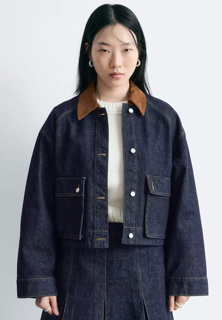 Buy & Other Stories Short Cord-Collar Denim Jacket 2026 Online