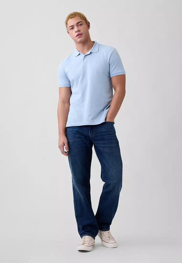 Logo Pique Polo Shirt