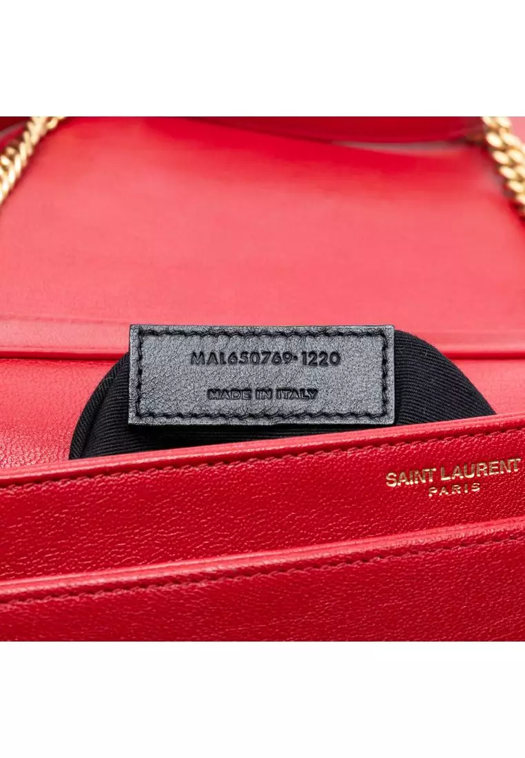 Pre-Loved Saint Laurent Mini Quilted Lambskin Becky Chain Shoulder Bag