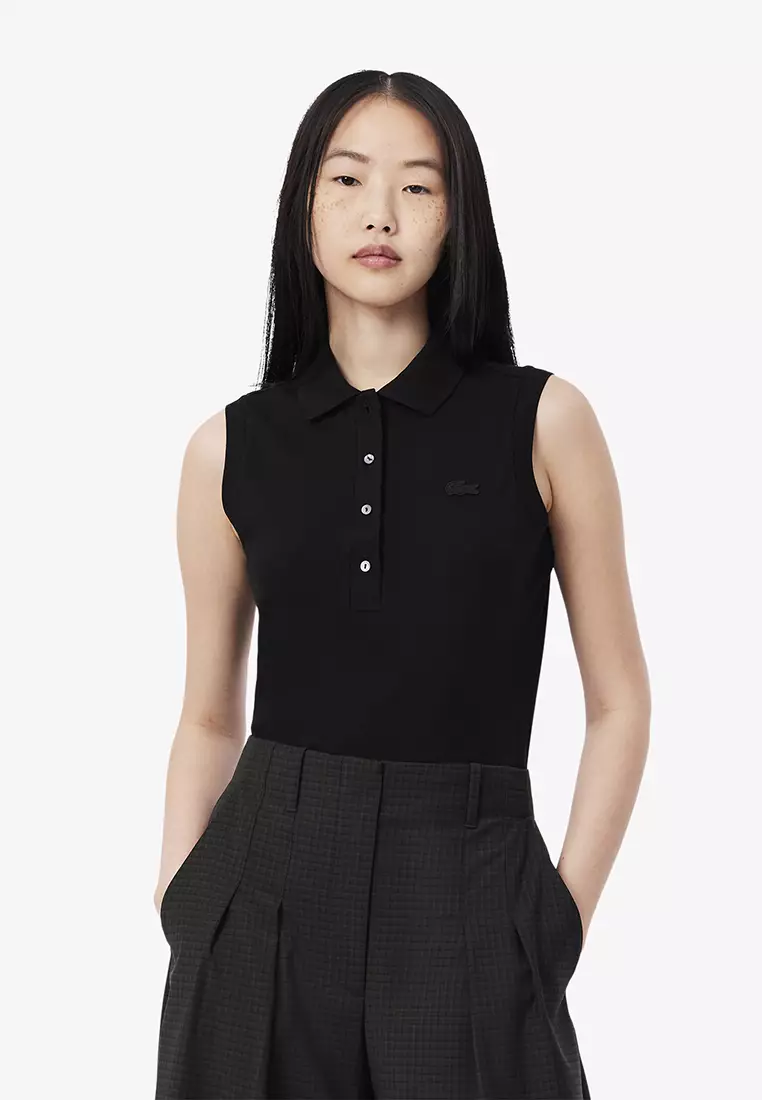 Slim Fit L.12.D Sleeveless Stretch Polo Shirt