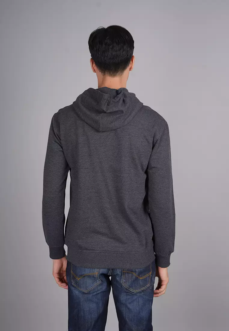 LGS Street - Leader Hoodie - Abu Gelap - Unisex - Streetwear - SH.10.H019.005.C