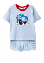 Licensed Disney Dawn Blue/Mickey Grid