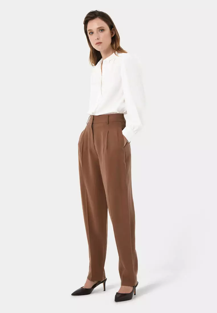 Hazel Belted Tapered Pant